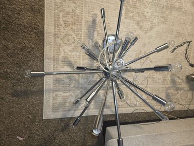 Chadwick Designs Sputnik Chandelier Chrome Finish Light Fixture