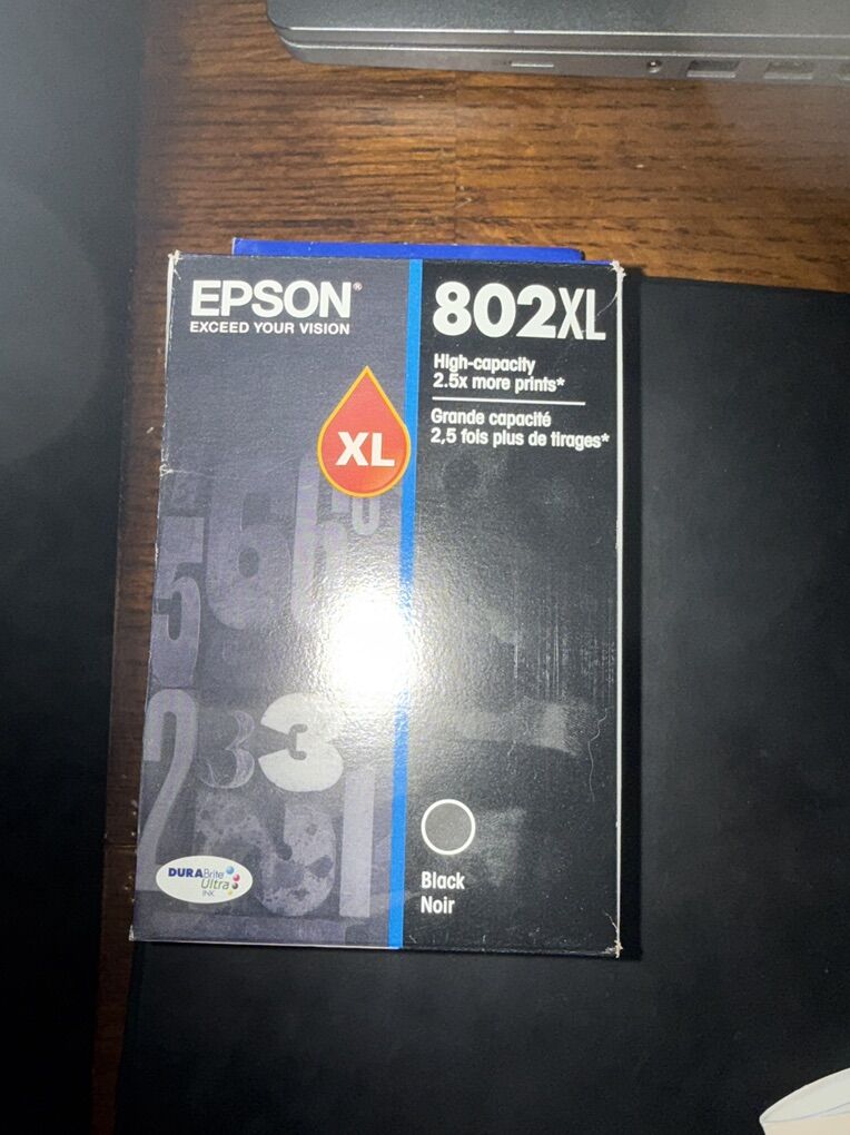 Epson Printer Ink 802XL Black  New