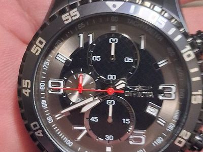 Invicta Specialty Chronograph Men's Watch 14879 Black Dial, Water Resistant, Original Box