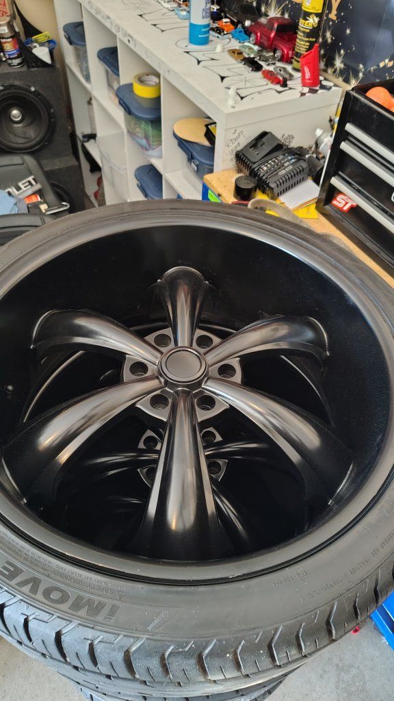 24" Custom Wheels and Rims with 295/35R24 Tires - Set of 4