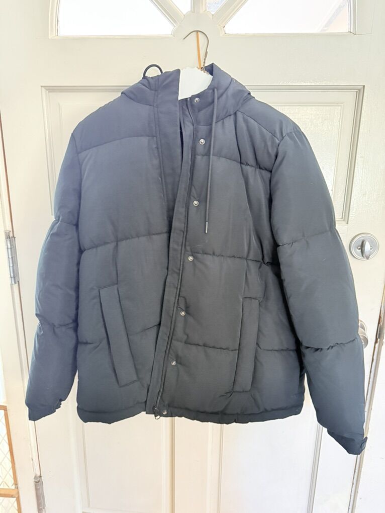 Amazon basics puffer coat with hood