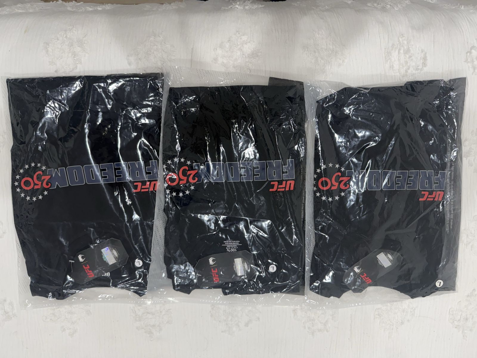 UFC FREEDOM 250 Venum t shirts LARGE
