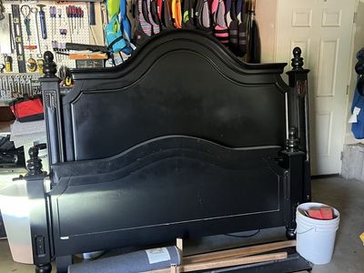 King size headboard/footboard bed frame.