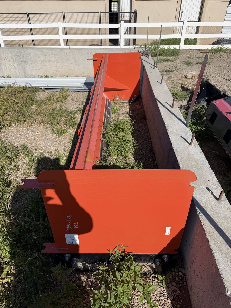 Brand new- 10' KC skid steer or wheel loader snow pusher- Never used