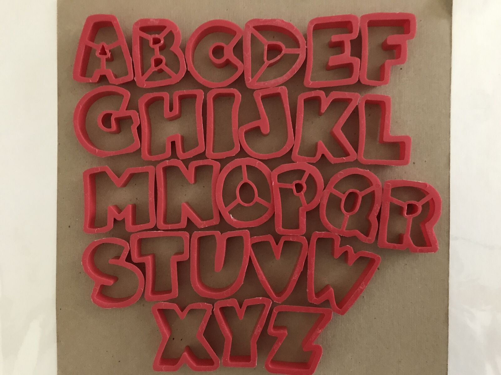 Alphabet Cookie Cutters 2”