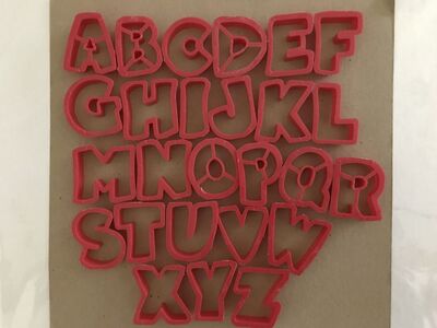 Alphabet Cookie Cutters 2”