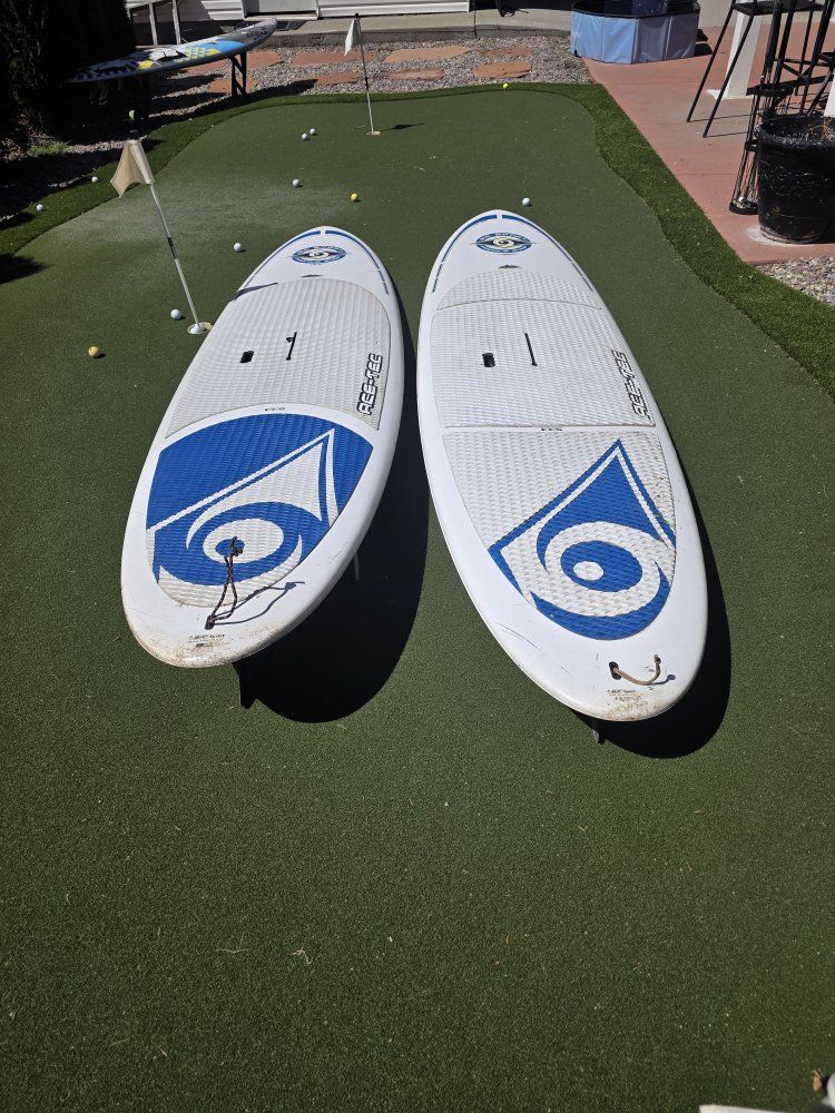 Paddle Boards - Pair, White/Blue, Used