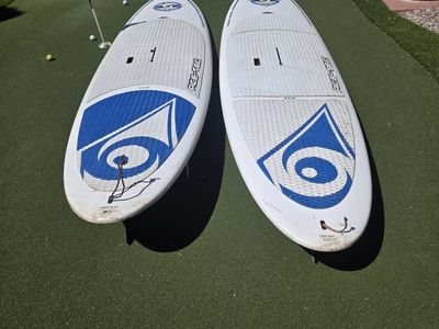 Paddle Boards - Pair, White/Blue, Used
