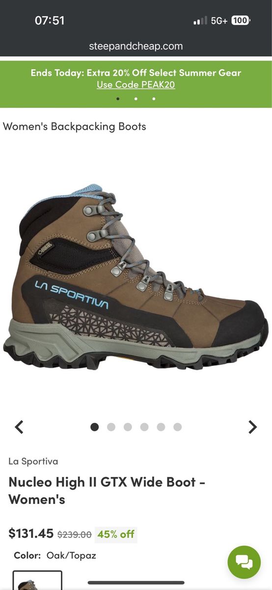 Brand new in box La Sportiva hikers 8.5w 