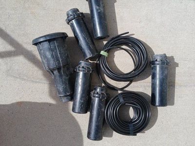 Hunter Rotor PGP sprinkler heads with funny pipe