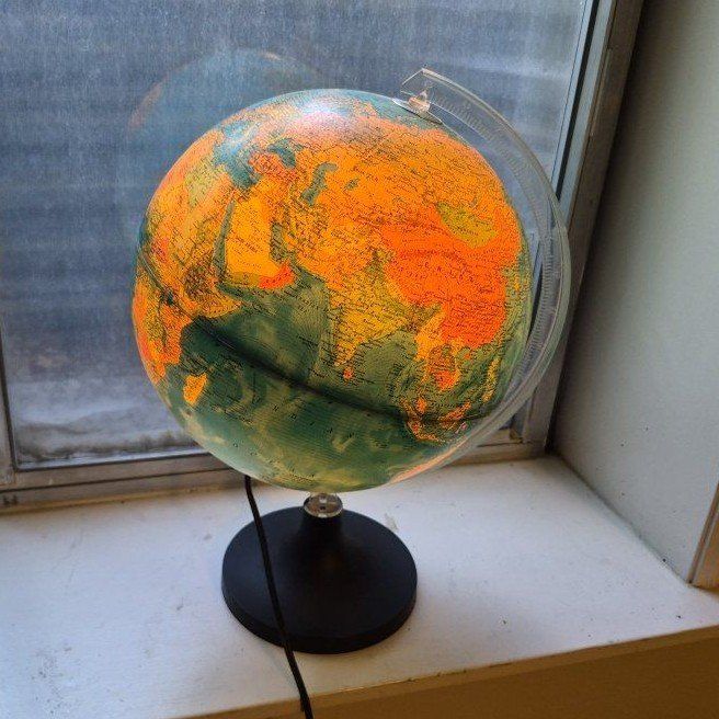 Replogle Light-Up World Globe - Vintage Desk Decor
