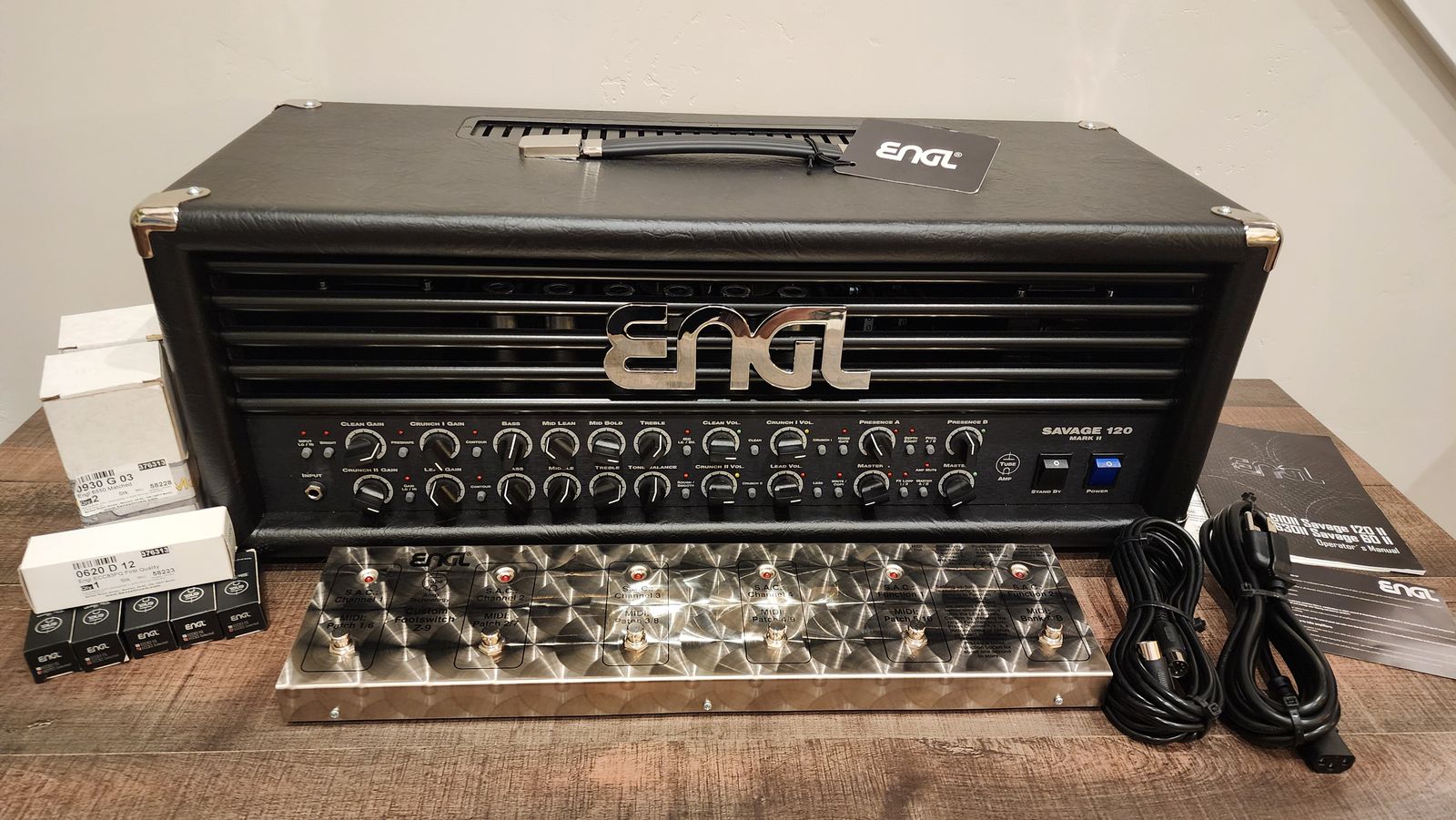 Engl Savage 120 MKII with footswitch & Extra tubes