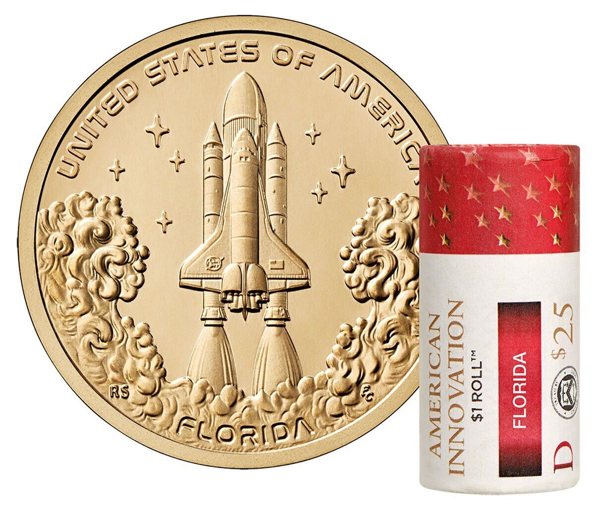 NASA 25-coin roll Space Shuttle Coin