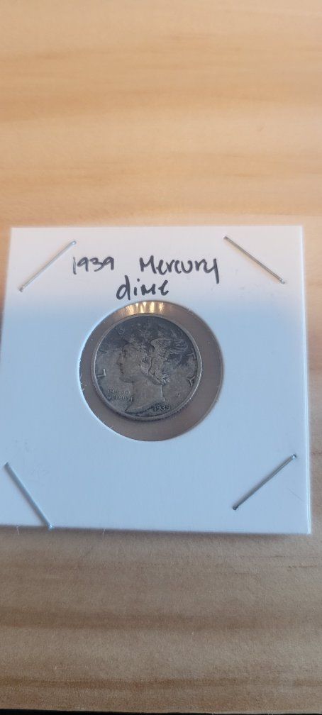 1939 Mercury Dime Silver Coin - Historic US Coinage in Good Condition
