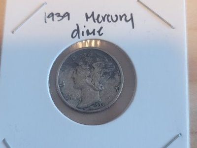 1939 Mercury Dime Silver Coin - Historic US Coinage in Good Condition