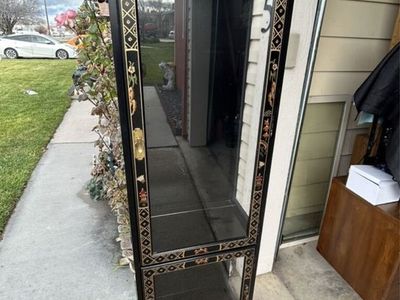 Vintage Jasper Oriental Chinoiserie Laquer Curio