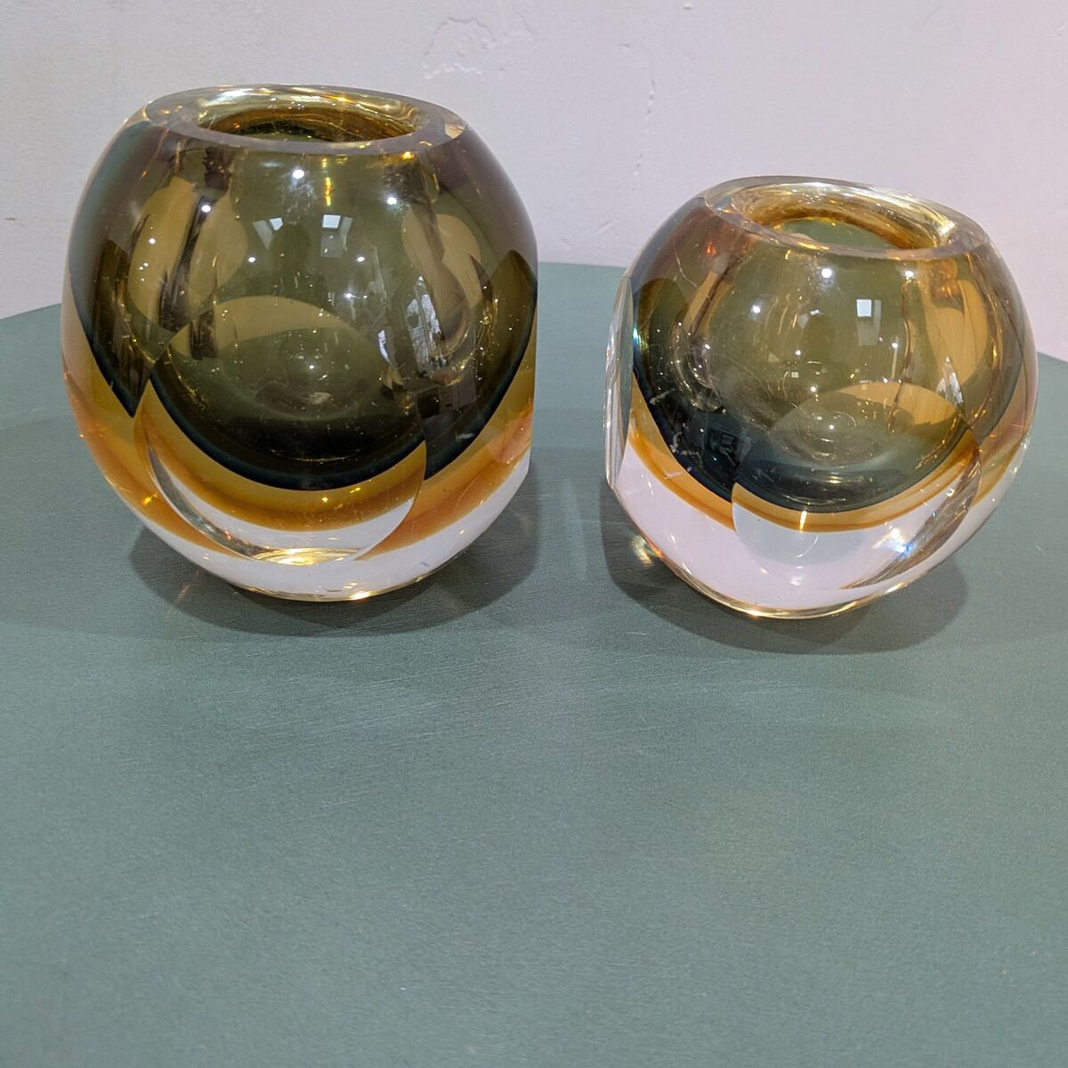 Pair of Vintage Mid century Murano candle holders