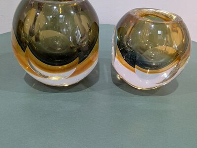 Pair of Vintage Mid century Murano candle holders