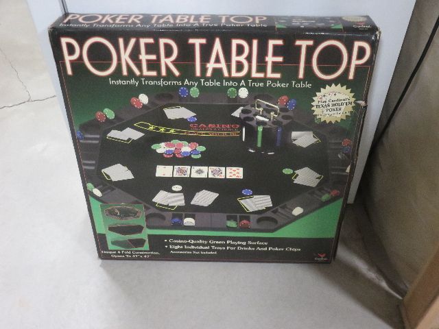 USED TWICE, POKER TOP TABLE