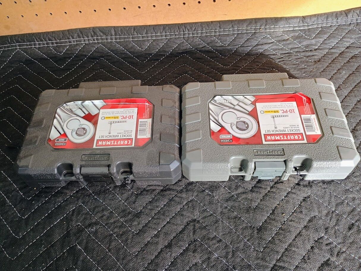 10 piece 3/8" drive socket sets SAE and metric