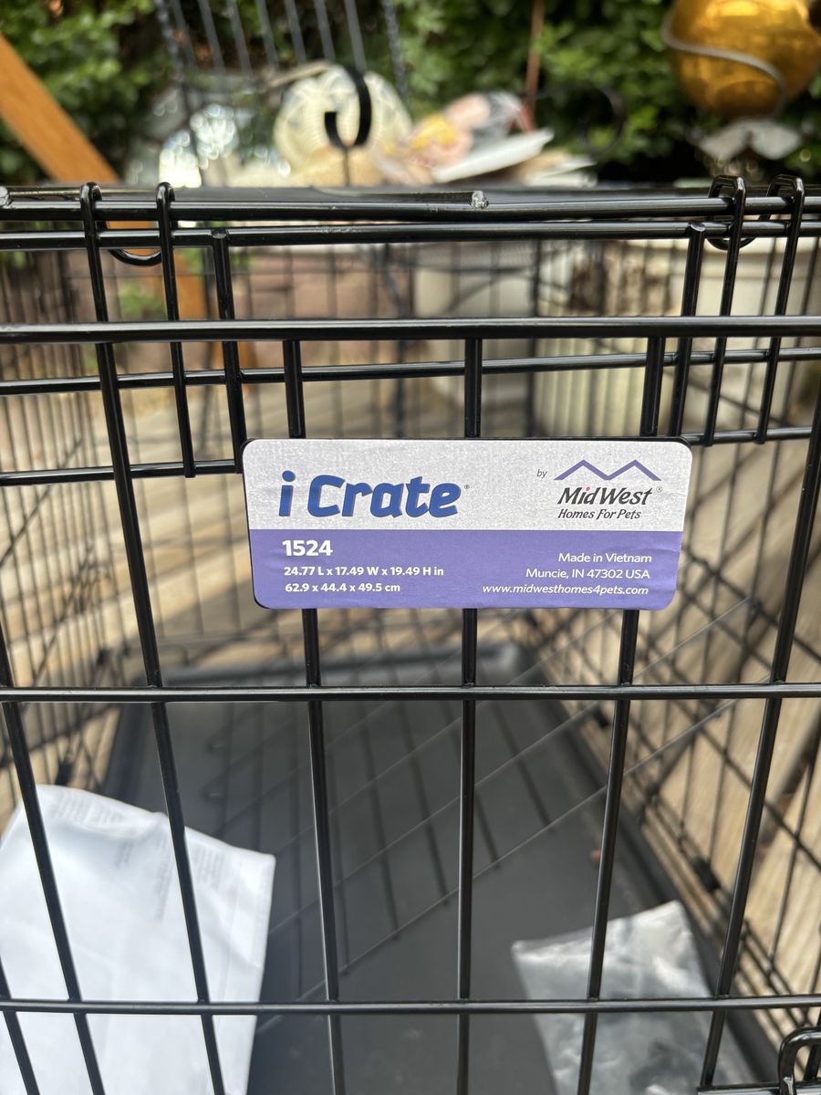New MidWest Homes for Pets iCrate 1524 Folding Wire Dog Crate 24 Inch