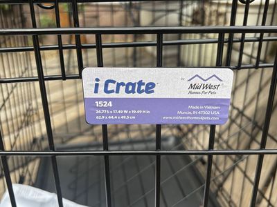 New MidWest Homes for Pets iCrate 1524 Folding Wire Dog Crate 24 Inch