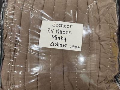 Beddys RV QUEEN Spencer Minky Zipbase