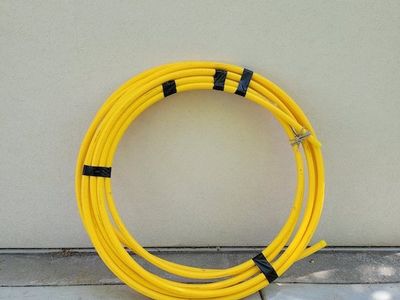 underground gas pipe, 82 feet, 1 inch,