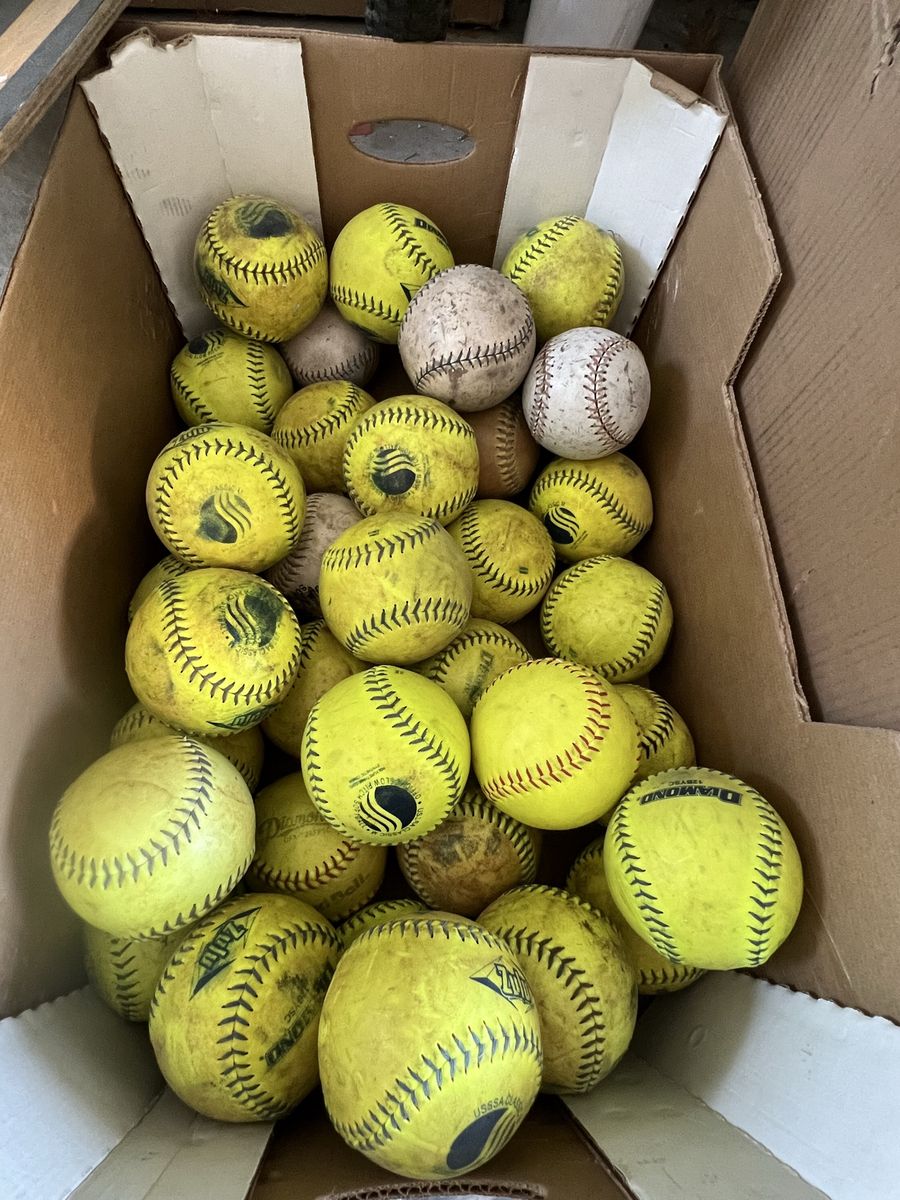 Lot of 37 Used Diamond 12BYSC ZULY Fastpitch Softballs - Great for Practice/Training