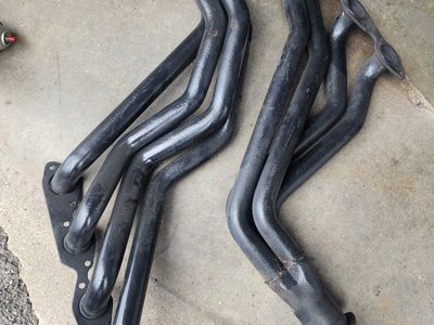 BBC used Black Painted Exhaust Headers Pair