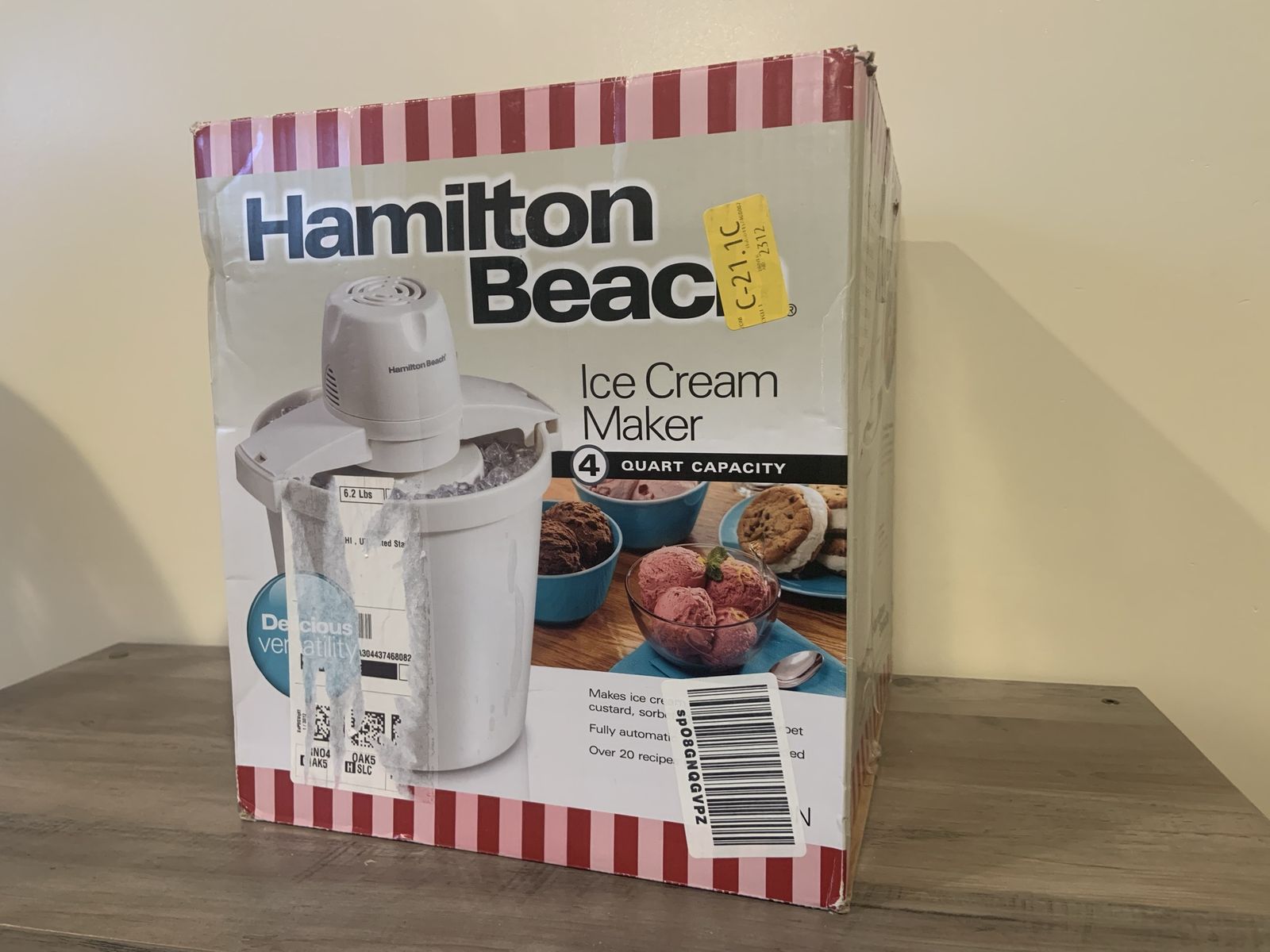 Hamilton Beach 4-Quart Automatic Ice Cream Maker