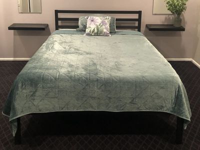 Bed Set Frame, Matress, And blanket