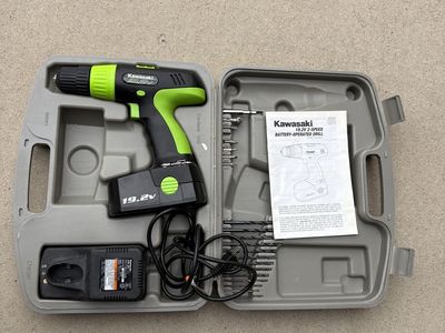 Kawasaki 19.2V 2-speed battery operated drill $40 cash/venmo in Draper