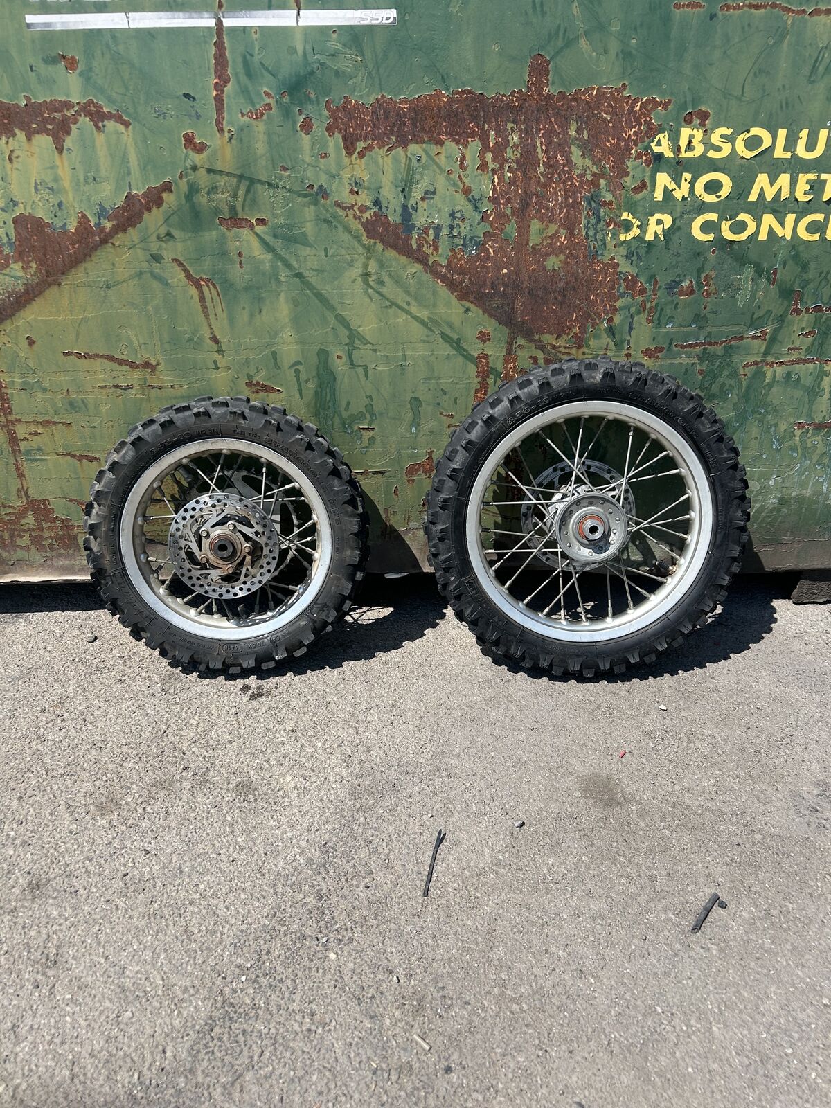 KTM SX50 Wheel Set - 2.50-12 Front / 2.75-10 Rear - Tires, Rotors, Sprocket