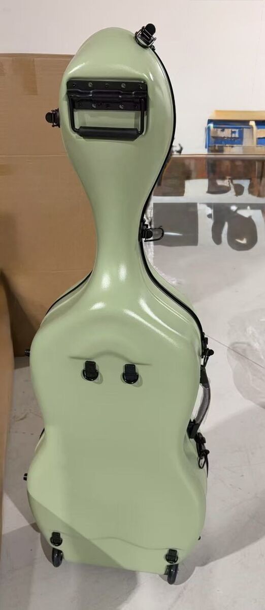 NICE LUXURY OF A HARD CASE ABS PLASHTIC WITH A PEBBLE FINISH CELLO CASE