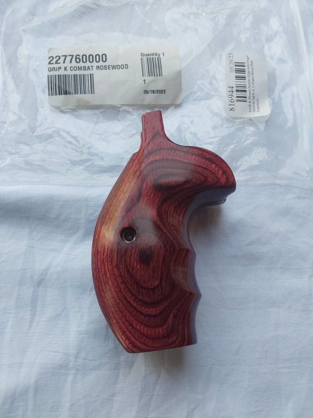 S&W factory grips with finger grooves
