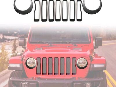 Jeep Wrangler Front Grille Insert Kit & Headlight