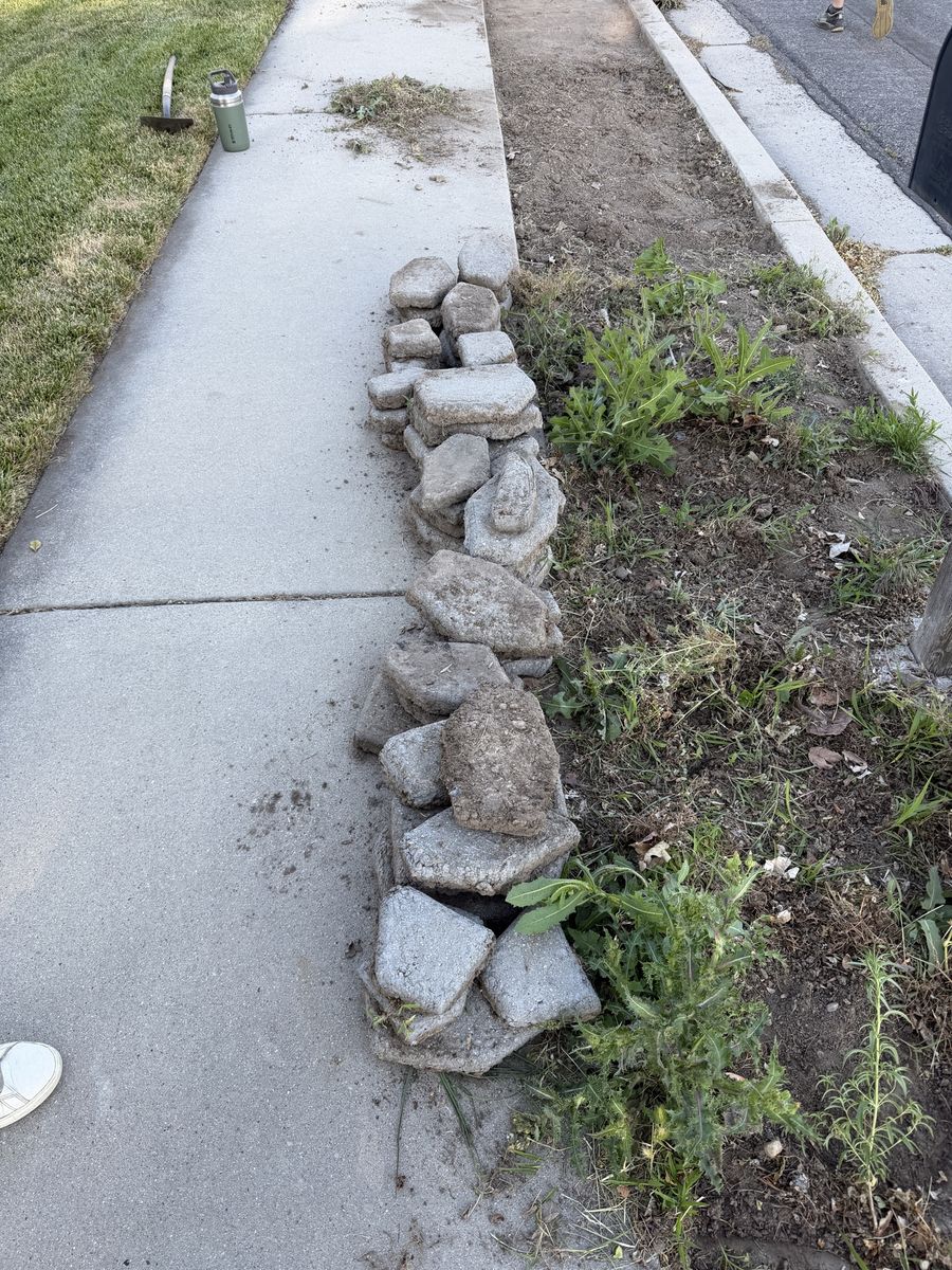 Cement Landscape stones, free