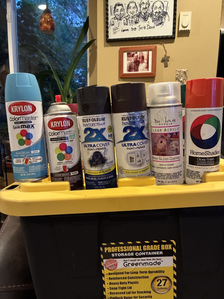 Krylon Covermax, ColorMaster, Rust-oleum UltraCover