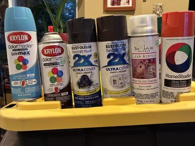 Krylon Covermax, ColorMaster, Rust-oleum UltraCover