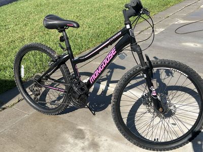 Mongoose Excursion 21-Speed Mountain Bike - Black/Pink