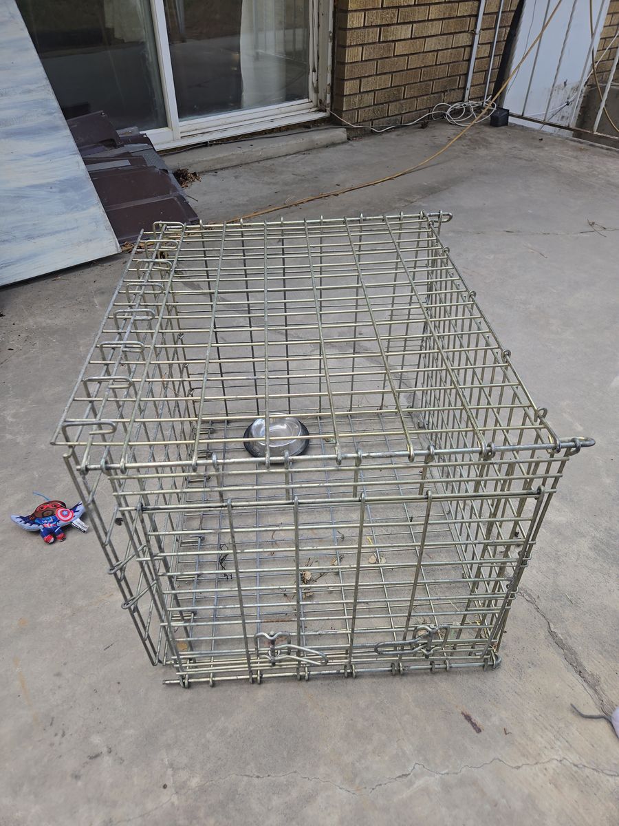 Metal Kennel dog. Animal