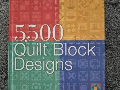 5,500 Quilt Block Designs Book by Maggie Malone Hardcover