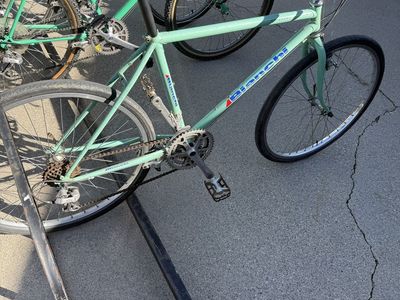 1986 Bianchi celeste green Mountain Bike - Medium Steel Frame, 26" Wheels, Shimano Deore
