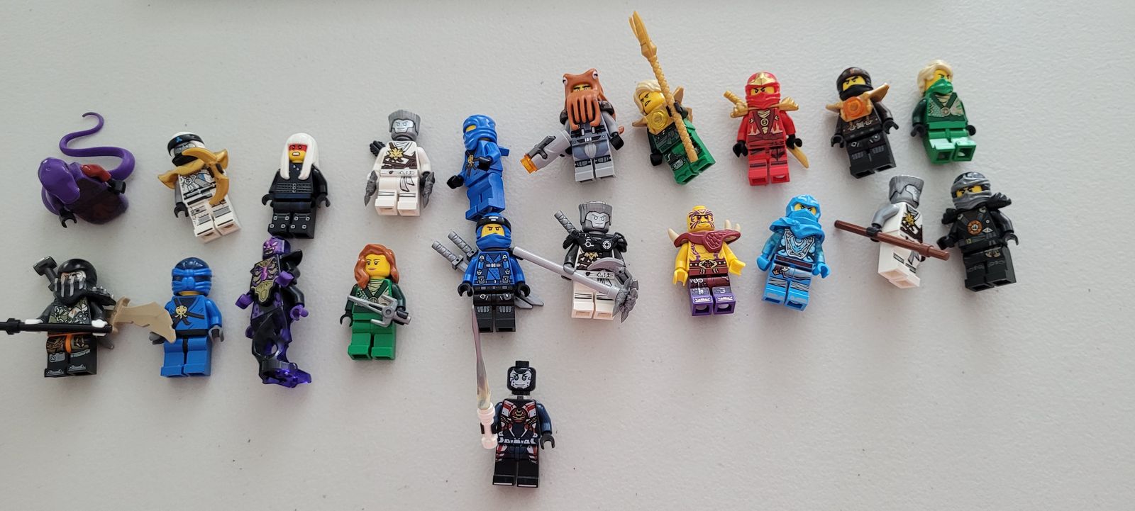 21 Lego Ninjago Minifigures all for $280