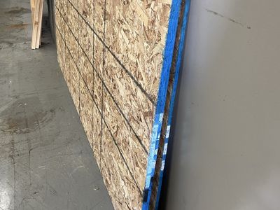 3/4” OSB Sheets and other wood.