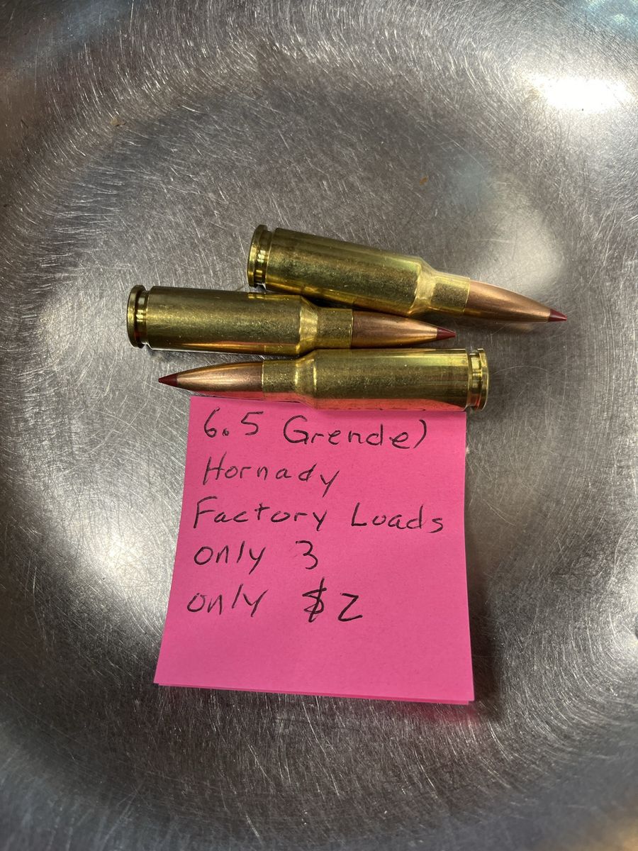Hornady 6.5 Grendel Factory Loads - 3 Rounds
