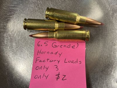Hornady 6.5 Grendel Factory Loads - 3 Rounds
