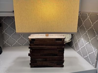Mcm Wood Table Lamp