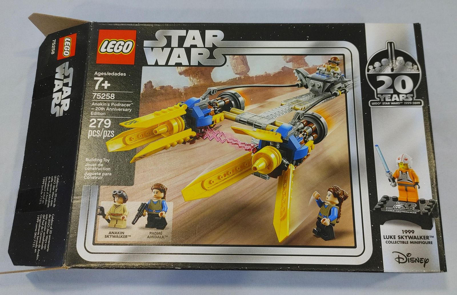 75258 - STAR WARS 20th ANN. LUKE MINIFIG - Anakin's Podracer